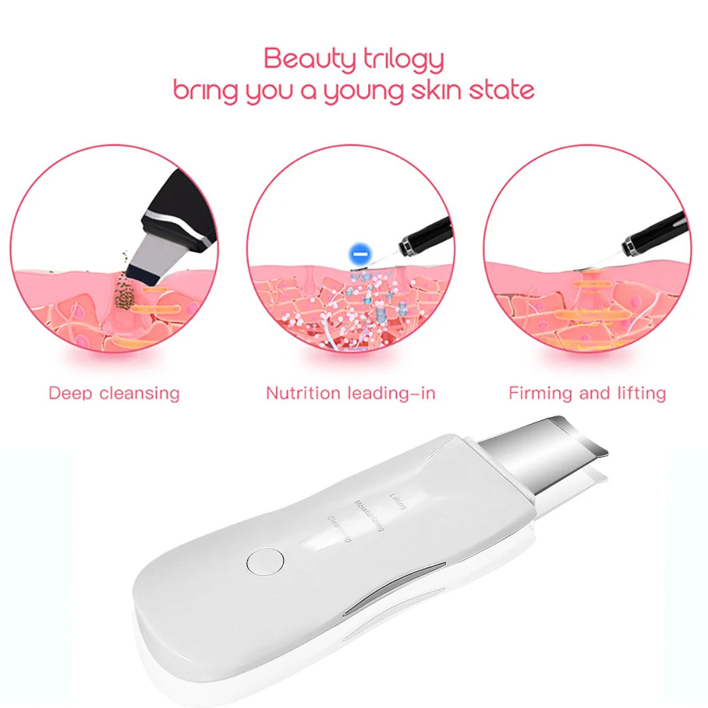 Ultrasonic Skin Scrubber Cleaner
