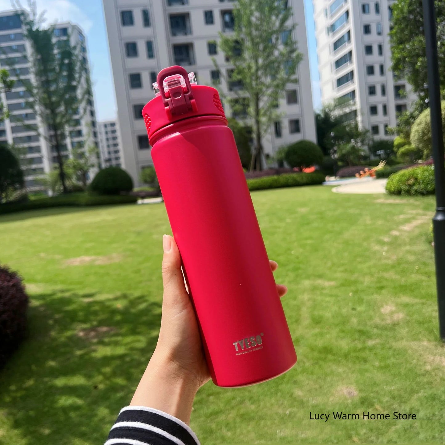 Stainless Steel Thermal Bottle with Straw