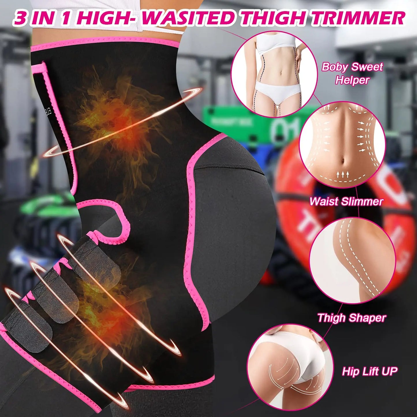 3-in-1 Waist Trainer & Thigh Trimmer
