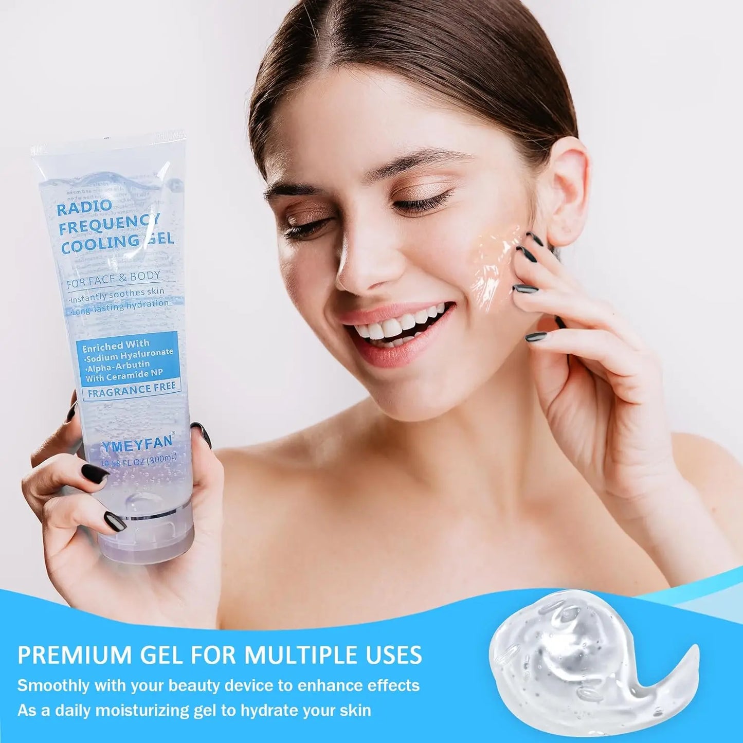 Conductive Facial Gel with Hyaluronic Acid
