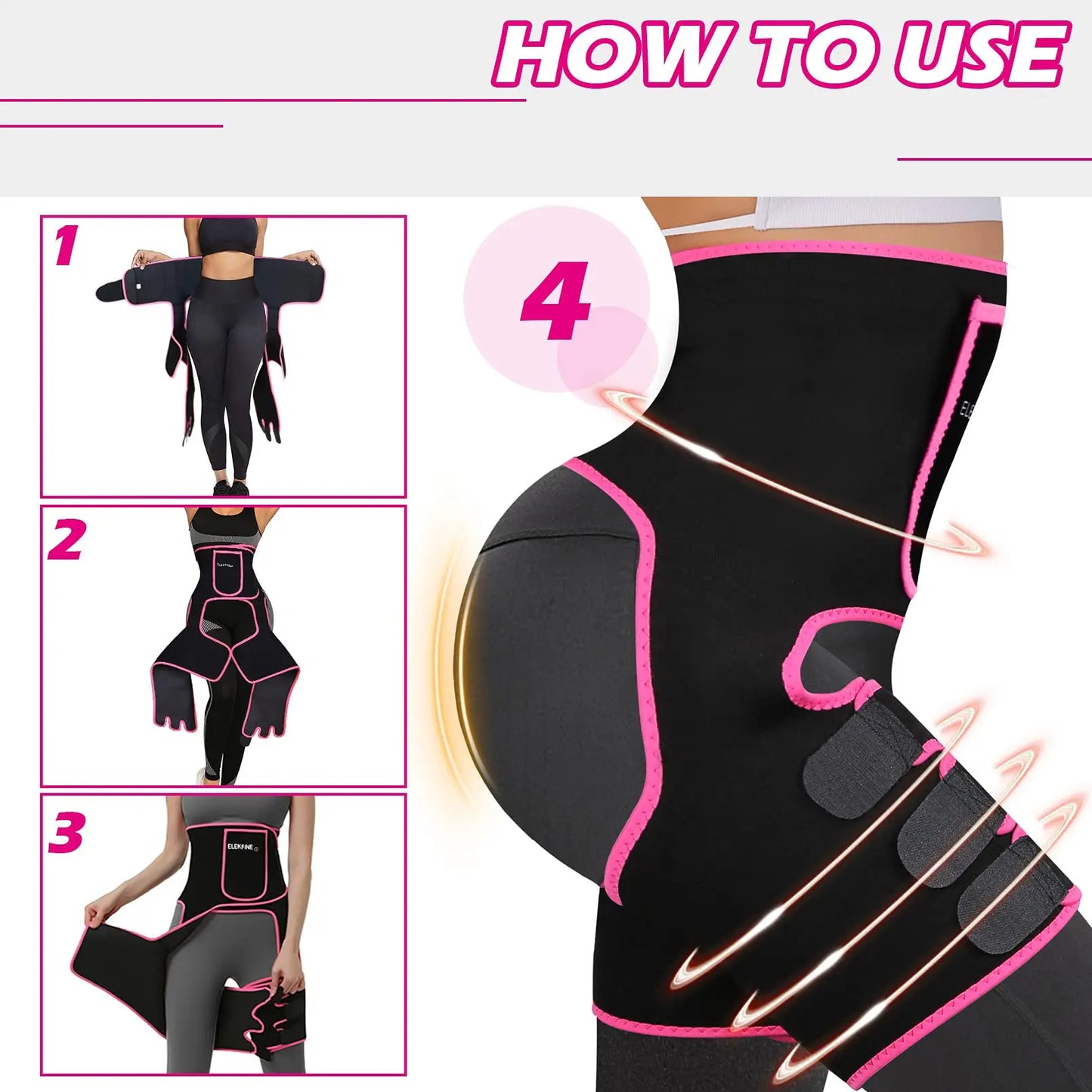 3-in-1 Waist Trainer & Thigh Trimmer