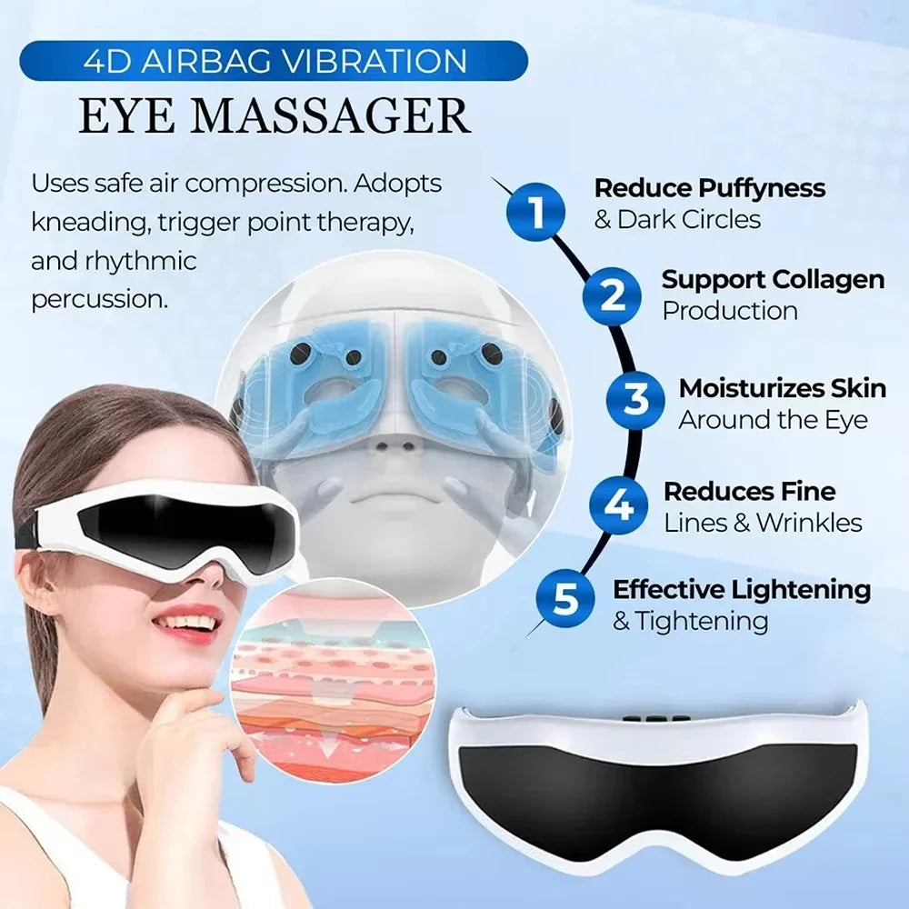 Electric Wireless Eye Massager Mask