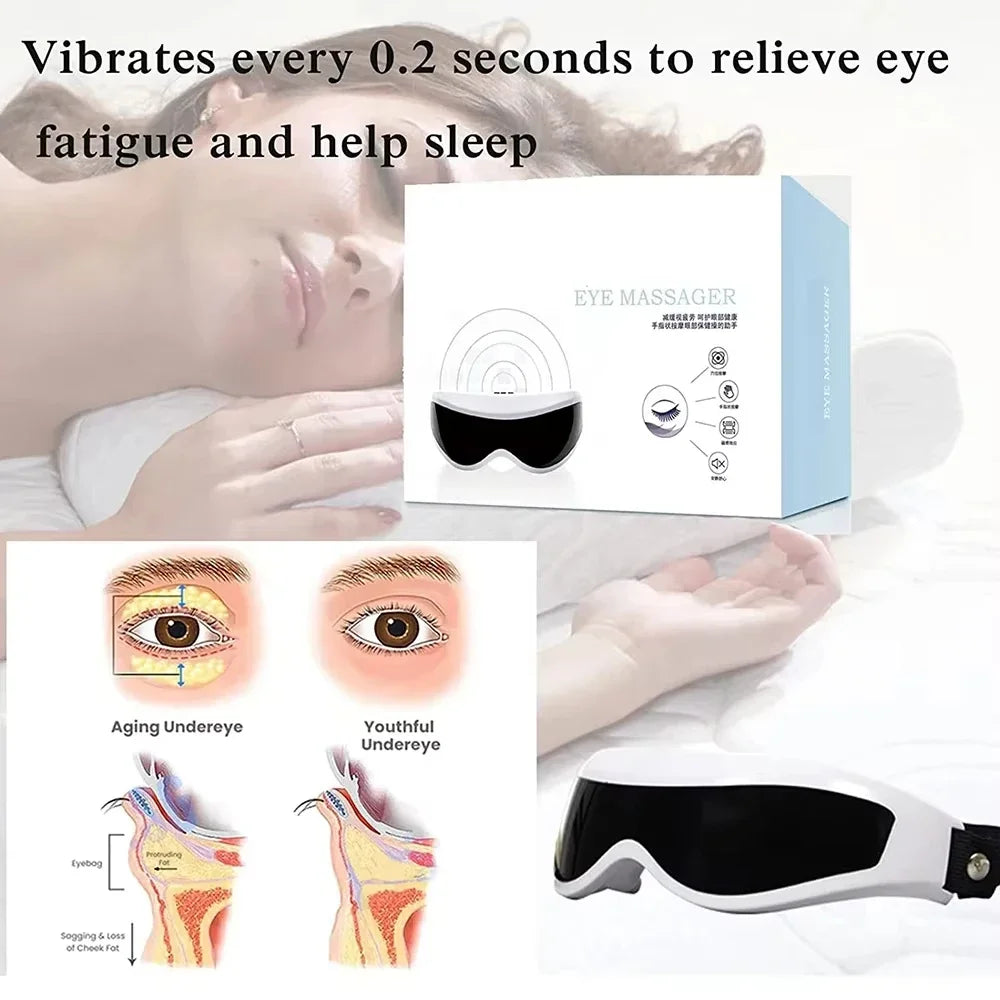 Electric Wireless Eye Massager Mask