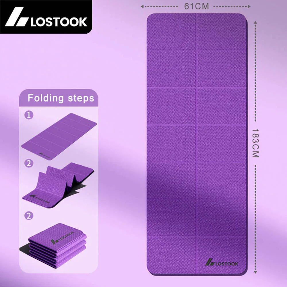 Foldable Eco-Friendly TPE Yoga Mat