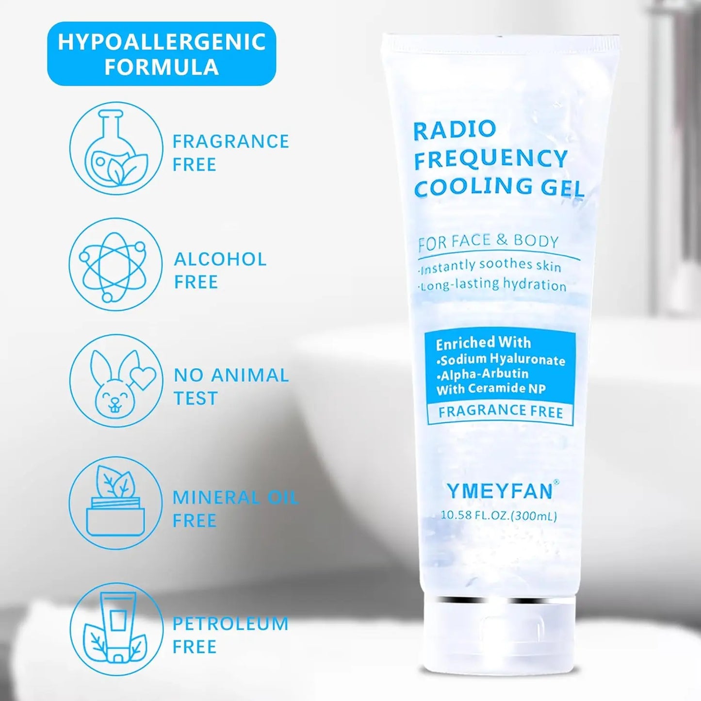Conductive Facial Gel with Hyaluronic Acid