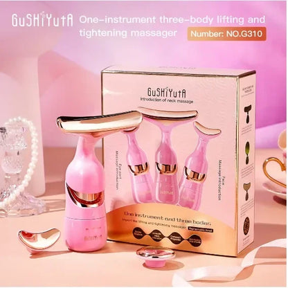 3-in-1 Microcurrent Face & Neck Massager